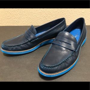MINT Sz9 Women COLE HAAN LUNARGRAND BLUE LOAFERS